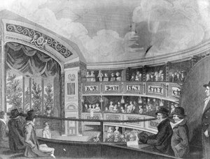 The Interior of the Olympic Theatre near Drury Lane, engraved by Henry Richard Cook, 1816