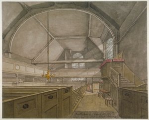 Interior of the chapel in the Church of St Bartholomew-the-Great, Smithfield, City of London
