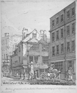 St Katherine Coleman Rectory, Fenchurch Street, City of London, 1817 by Robert Blemmell Schnebbelie
