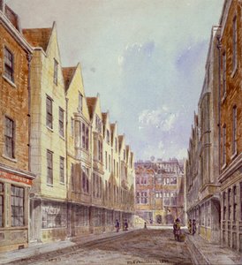 View of Great Winchester Street with Winchester Place Visible in the Distance, London