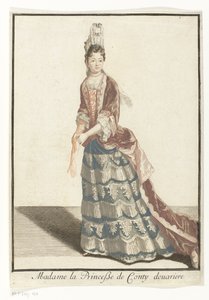 Portrait of Marie Anne de Bourbon (title on object: Madame la Princesse de Conty Dowager) by Robert Bonnart (possibly)
