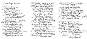 Queen Marys Lament, poem in the handwriting of Robert Burns by Robert Burns