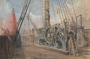 Deck of the Great Eastern, the Cable Trough, etc., 1866
