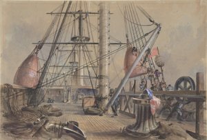 Getting Out One of the Great Buoys: The Deck of the Great Eastern Looking From by Robert Charles Dudley