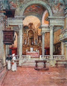 Interior of the Convent Church of the Dominicans at San Domenico di Fiesole by Robert Charles Goff