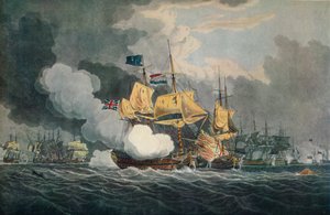 The Battle of Camperdown, c. 1798, 1924 by Robert Clevely