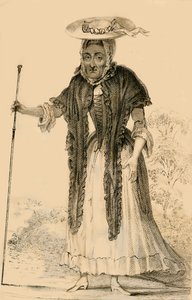 Jane Lewson, Remarkable for Her Age and Peculiarities, 1821 by Robert Cooper