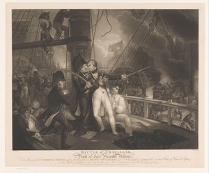 Battle of Trafalgar and Death of Lord Viscount Nelson by Robert Cooper