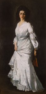 Woman in White: Portrait of Eugenie Stein by Robert Cozad Henri