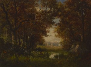 Scene in the Forest of Fontainebleau by Robert Crannell Minor