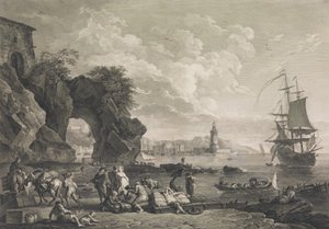 View of Pausilype Near Naples, 1785 by Robert Daudet