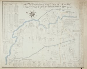 A New and Correct Map of Hackney Marsh, 1745