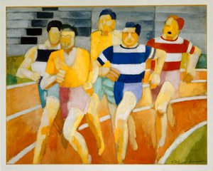 The Runners by Robert Delaunay