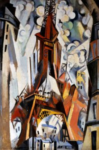 The Eiffel Tower, 1910-1911 by Robert Delaunay