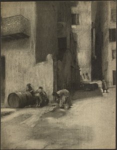 Street Corner in Menton by Robert Demachy