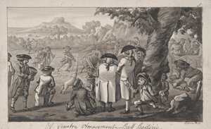 A Country Amusement - Bull Baiting by Robert Dighton