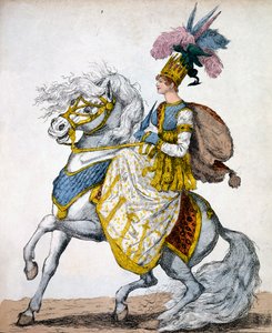 Mrs Johnston in the Melodrama of Timour the Tartar, 1811