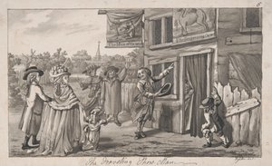 The Travelling Show Man by Robert Dighton