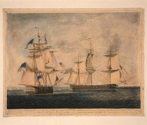 HMS Shannon Captures USS Chesapeake, 1 June 1813 by Robert Dodd