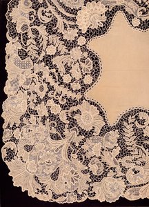 Handkerchief of Lace of Irish Manufacture by Robert Dudley