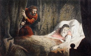 Macbeth About to Murder King Duncan by Robert Dudley