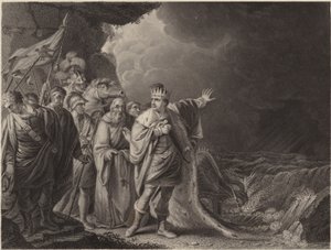 Canute Reproving His Courtiers by Robert Edge Pine