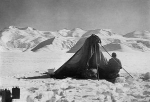 Dr. Wilson Sketching On The Beardmore Glacier, 13 December 1911