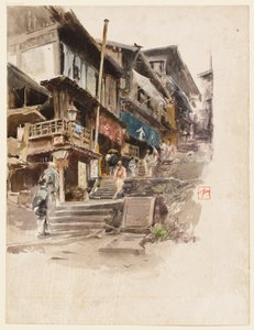 A Street in Ikao, Japan, II by Robert Frederick Blum