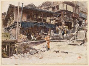 A Street in Ikao, Japan, I by Robert Frederick Blum