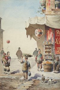 Chinese Street Scene by Robert Frederick Blum