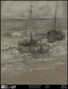 Fishing Boats at Anchor, 1884 by Robert Frederick Blum