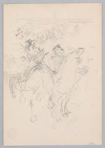 Men on Horseback by Robert Frederick Blum