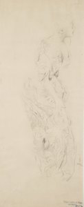 Sketch of Woman in Flower Print Dress, Possibly for Moods to Music Mural by Robert Frederick Blum