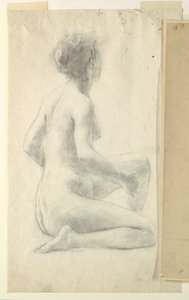 Study for a seated woman, "Vintage Festival," Mendelssohn Glee Club, New York, NY