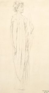 Study of Draped Female Figure for Moods to Music Mural by Robert Frederick Blum