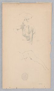 Two Studies after the Nude of a Woman by Robert Frederick Blum