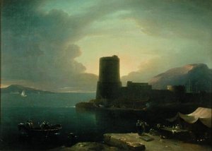 The Promontory of Posilipio, in the Bay of Naples, with Mount Vesuvius in the Background