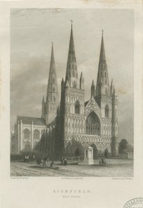 Lichfield Cathedral - West Front by Robert Garland