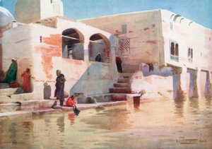 A Water-Side Mosque at Menzala von Robert George Talbot Kelly