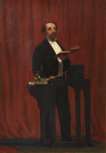 Charles Dickens Giving a Public Reading, 1858