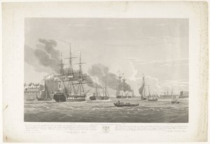 Departure of Twelve Dutch Merchant Ships from the Port of Portsmouth, 1833 (plate 2)