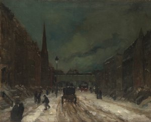 Street Scene with Snow (57th Street, NYC) by Robert Henri