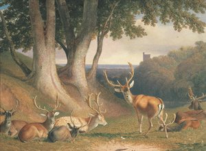 Landscape with Deer, c.1800