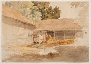 Study of a Barn, c.1820-29 by Robert Hills