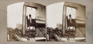 The Leviathan Steam Ship a.k.a. The Great Eastern, Under Construction, c.1857 by Robert Howlett