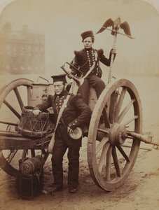 Trumpeters Gritten and Lang, Royal Artillery, 1856 by Robert Howlett