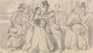 Public Refreshment in Low Society by Robert Isaac Cruikshank