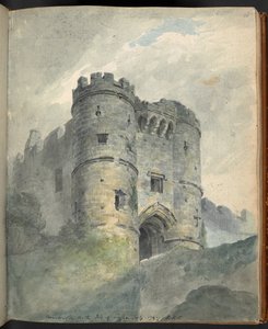 Carisbrooke Castle, Isle of Wight. Views of Scenery, Architectural Antiquities, etc., in and about Farnham, Southampton, the Isle of Wight, Winchester, etc., by Sir Robert Ker Porter, 1797