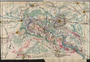 Map of the First Battle of Bull Run