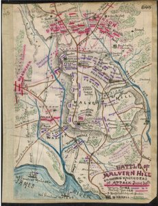 Battle of Malvern Hill Showing Magruder